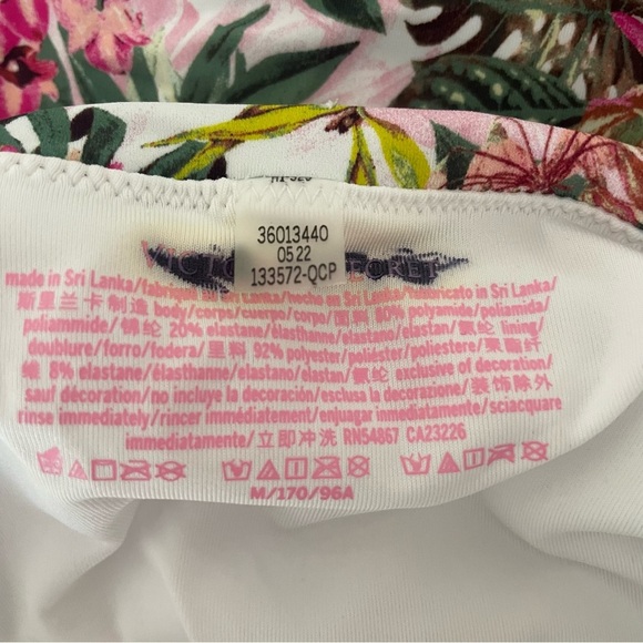 New! Victoria's Secret Floral Strapless One Piece Swimsuit - 37153 - Picture 5 of 7